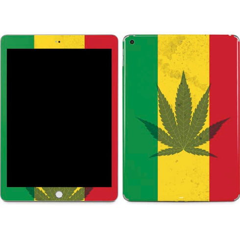 Marijuana Rasta Flag Apple iPad Skin