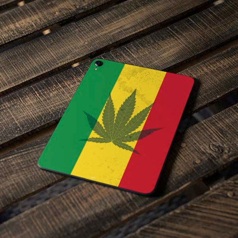 Marijuana Rasta Flag Apple iPad Pro Skin