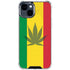 Marijuana Rasta Flag iPhone 15 Clear Case