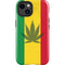 Marijuana Rasta Flag iPhone 15 Impact Case