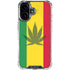 Marijuana Rasta Flag iPhone 16 Clear Case