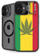 Marijuana Rasta Flag iPhone 16 Kickstand Case