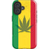 Marijuana Rasta Flag iPhone 16 Plus Impact Case