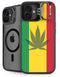 Marijuana Rasta Flag iPhone 16 Plus Kickstand Case