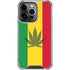 Marijuana Rasta Flag iPhone 16 Pro Clear Case