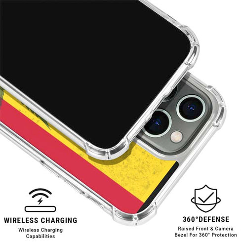 Marijuana Rasta Flag iPhone 16 Pro Clear Case