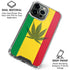 Marijuana Rasta Flag iPhone 16 Pro Clear Case