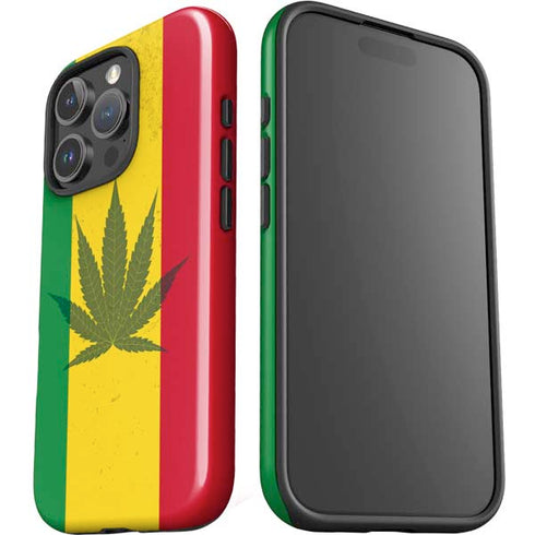 Marijuana Rasta Flag iPhone 16 Pro Impact Case