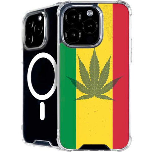 Marijuana Rasta Flag iPhone 16 Pro MagSafe Case