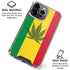 Marijuana Rasta Flag iPhone 16 Pro Max Clear Case
