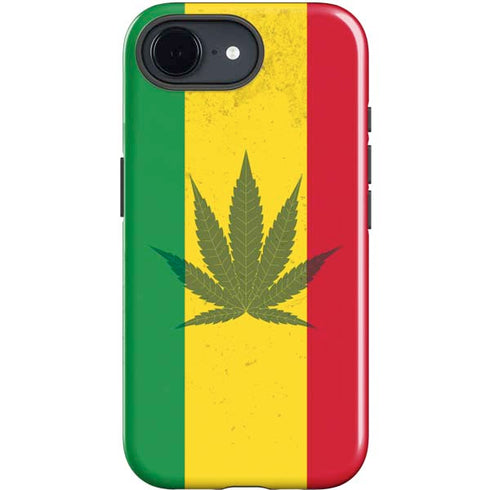 Marijuana Rasta Flag iPhone 16e Impact Case
