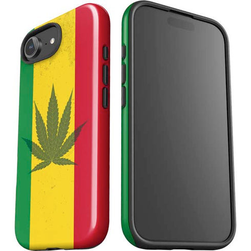 Marijuana Rasta Flag iPhone 16e Impact Case