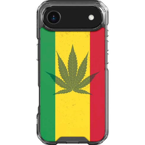 Marijuana Rasta Flag iPhone 17 Air Clear Case