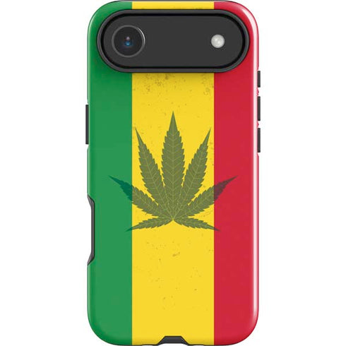 Marijuana Rasta Flag iPhone 17 Air Impact Case