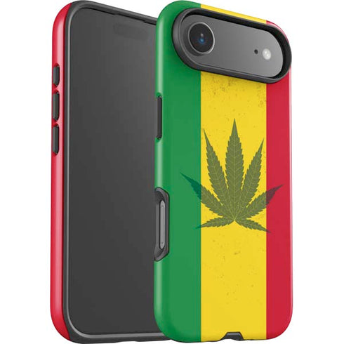Marijuana Rasta Flag iPhone 17 Air Impact Case