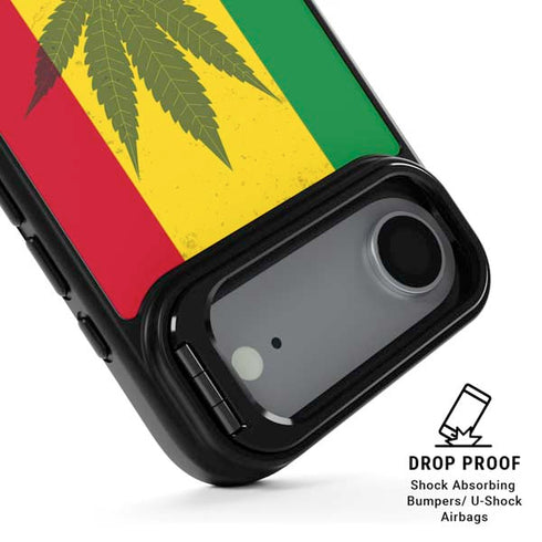 Marijuana Rasta Flag iPhone 17 Air Kickstand Case