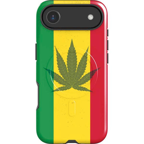Marijuana Rasta Flag iPhone 17 Air Magsafe Impact Case