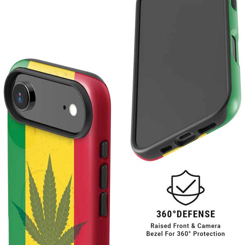 Marijuana Rasta Flag iPhone 17 Air Magsafe Impact Case
