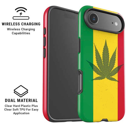 Marijuana Rasta Flag iPhone 17 Air Magsafe Impact Case