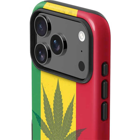 Marijuana Rasta Flag iPhone 17 Pro Impact Case