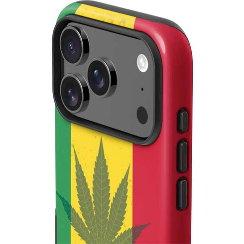 Marijuana Rasta Flag iPhone 17 Pro Max Impact Case