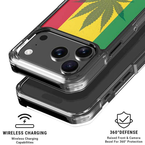 Marijuana Rasta Flag iPhone 17 Pro Max MagSafe Case