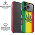 Marijuana Rasta Flag iPhone 17 Pro Max Magsafe Impact Case