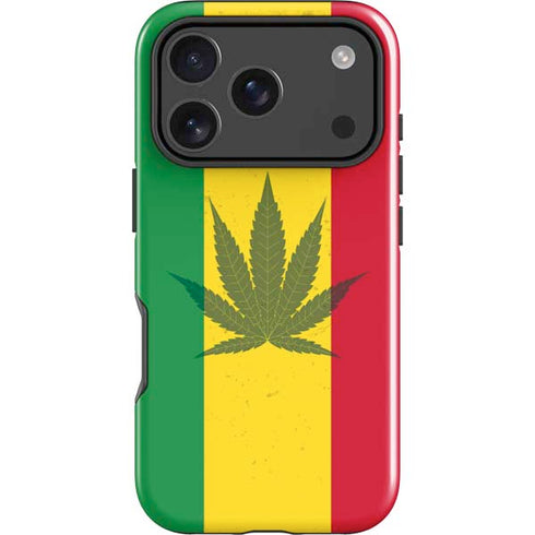 Marijuana Rasta Flag iPhone 18 Pro Max Impact Case