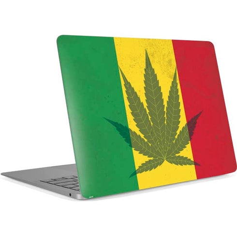 Marijuana Rasta Flag Apple MacBook Air Skin