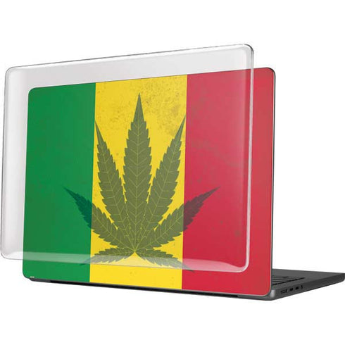 Marijuana Rasta Flag MacBook Pro 14in (2021-24) Case plus Skin