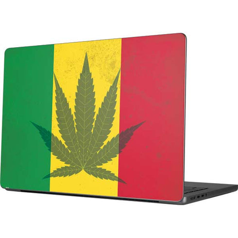 Marijuana Rasta Flag Apple MacBook Pro 14-inch Skin