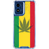 Marijuana Rasta Flag Moto G Play 4G (2024) Clear Case
