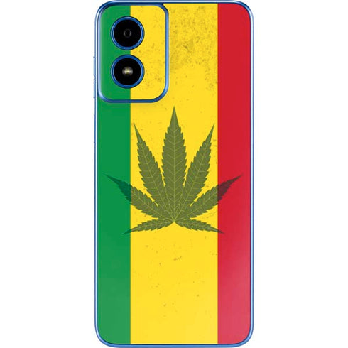 Marijuana Rasta Flag Moto G Play 4G (2024) Skin