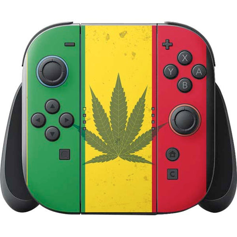 Marijuana Rasta Flag Nintendo Switch 2 (2025) with Joy-Con Skin