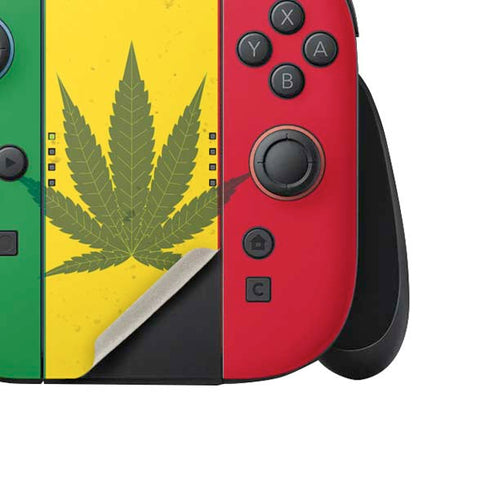 Marijuana Rasta Flag Nintendo Switch 2 (2025) Joy-Con Controller Skin