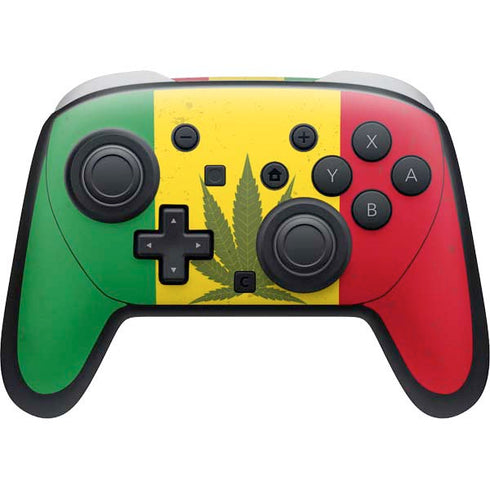 Marijuana Rasta Flag Nintendo Switch 2 (2025) Pro Controller Skin