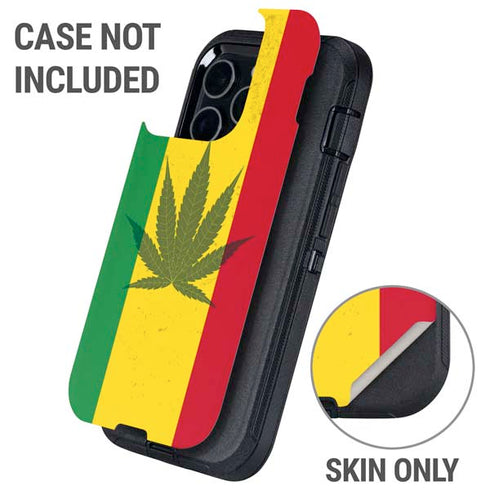 Marijuana Rasta Flag Otterbox Defender iPhone Skin