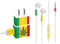 Marijuana Rasta Flag Phone Charger Skin