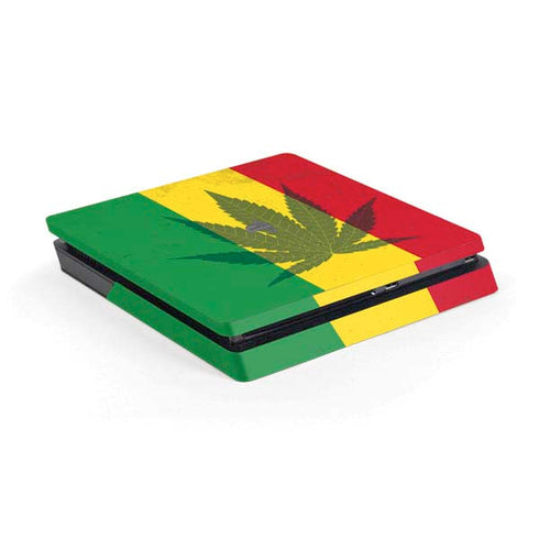 Marijuana Rasta Flag PS4 Slim Skin