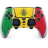 Marijuana Rasta Flag PS5 DualSense Edge Pro Controller Skin
