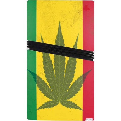 Marijuana Rasta Flag PS5 Pro Bundle Skin