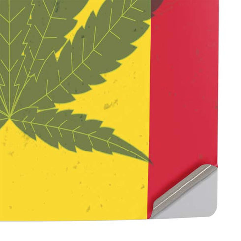 Marijuana Rasta Flag PS5 Pro Console Skin