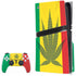 Marijuana Rasta Flag PS5 Pro Disk Bundle Skin