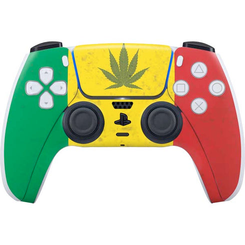 Marijuana Rasta Flag PlayStation PS5 Skins