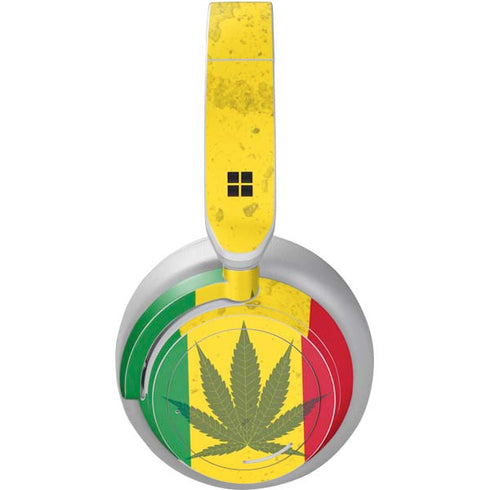 Marijuana Rasta Flag Surface Headphones Skin
