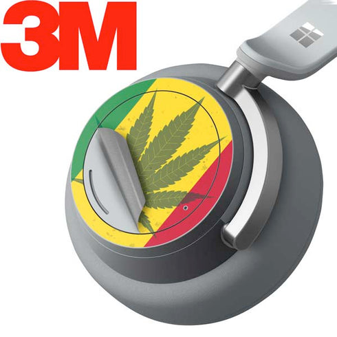 Marijuana Rasta Flag Surface Headphones Skin
