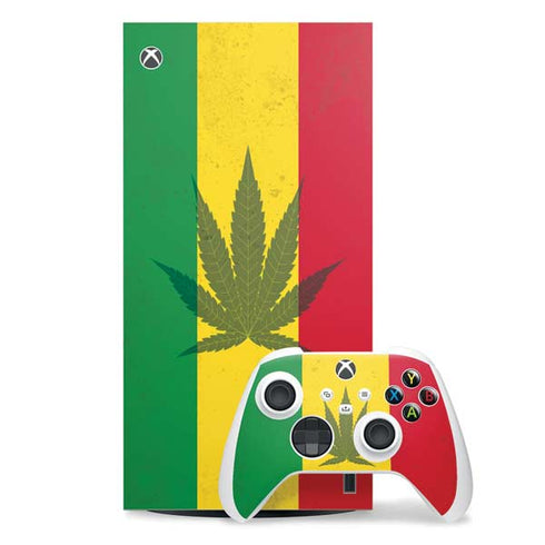 Marijuana Rasta Flag Xbox Series X Skins