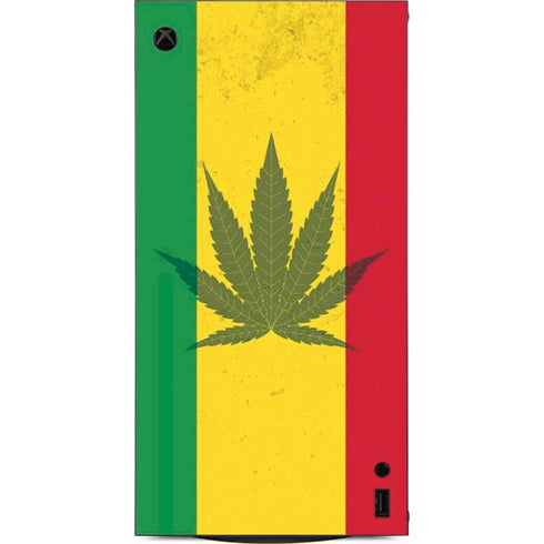Marijuana Rasta Flag XBox Series X Digital Edition Console Skin