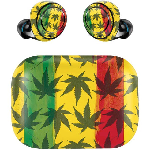 Marijuana Rasta Pattern Amazon Echo Buds Skin