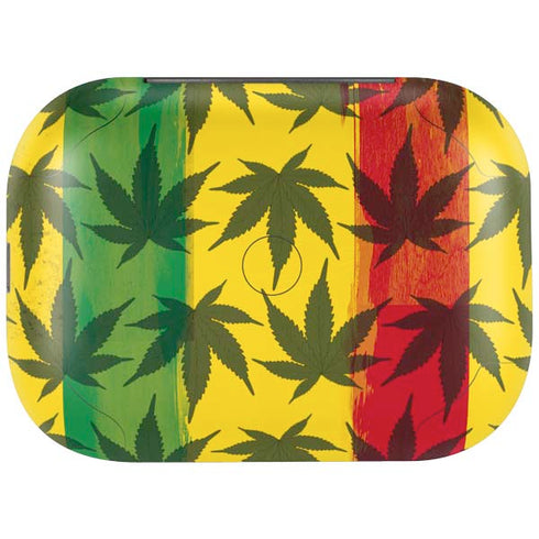 Marijuana Rasta Pattern Amazon Echo Buds Skin